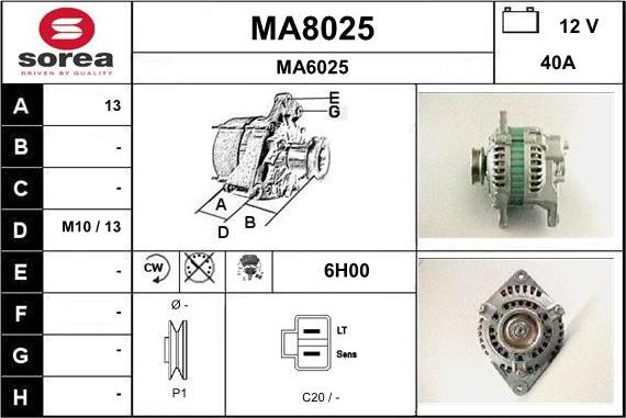 SNRA MA8025 - Ģenerators ps1.lv