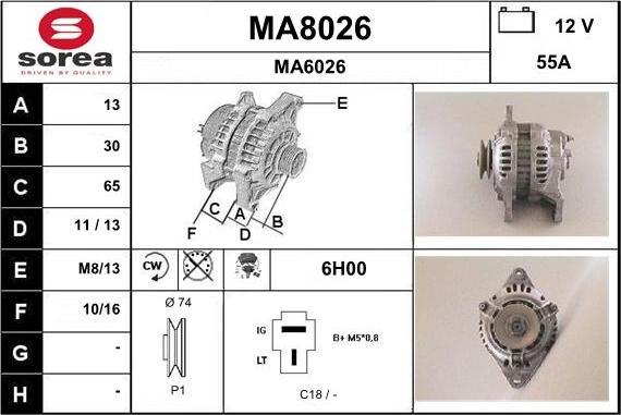 SNRA MA8026 - Ģenerators ps1.lv