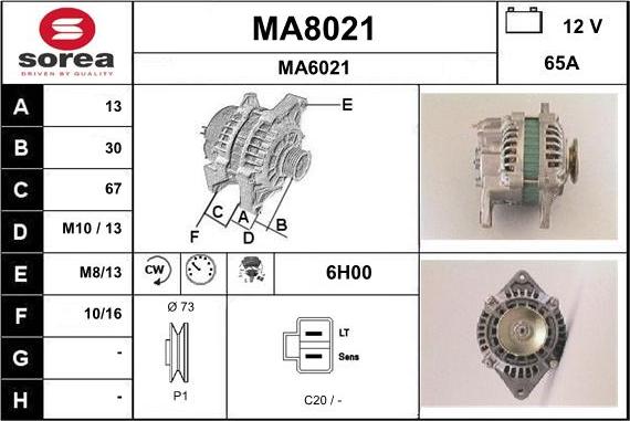 SNRA MA8021 - Ģenerators ps1.lv
