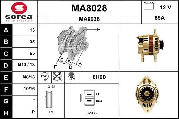 SNRA MA8028 - Ģenerators ps1.lv