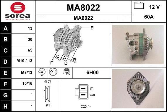 SNRA MA8022 - Ģenerators ps1.lv