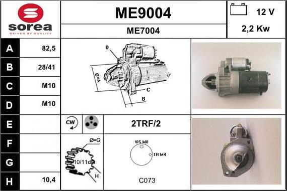 SNRA ME9004 - Starteris ps1.lv
