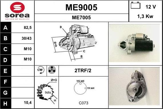 SNRA ME9005 - Starteris ps1.lv