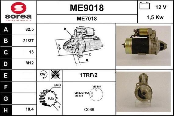 SNRA ME9018 - Starteris ps1.lv