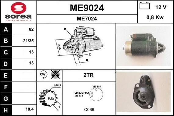 SNRA ME9024 - Starteris ps1.lv