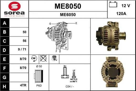 SNRA ME8050 - Ģenerators ps1.lv