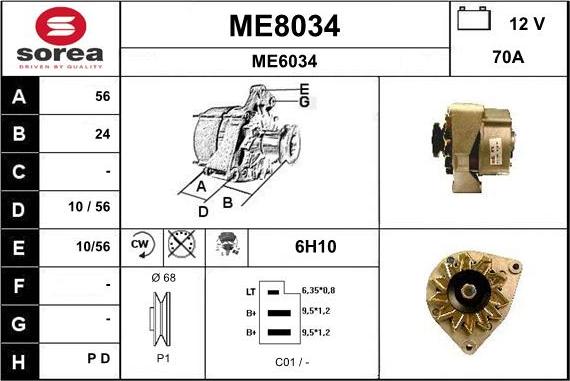 SNRA ME8034 - Ģenerators ps1.lv