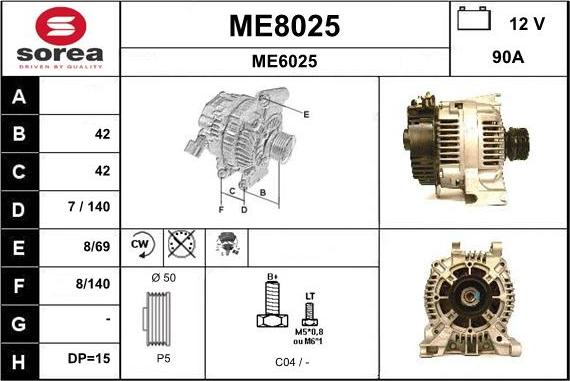 SNRA ME8025 - Ģenerators ps1.lv