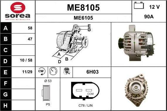 SNRA ME8105 - Ģenerators ps1.lv