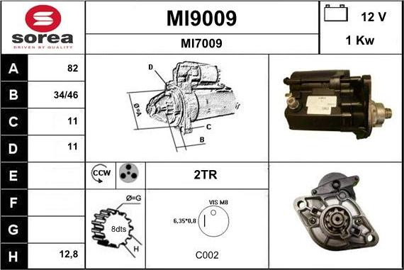 SNRA MI9009 - Starteris ps1.lv