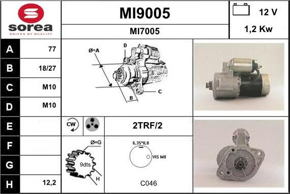 SNRA MI9005 - Starteris ps1.lv