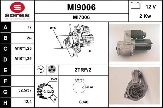 SNRA MI9006 - Starteris ps1.lv