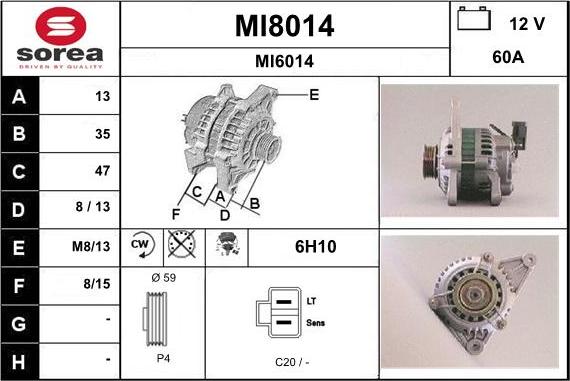 SNRA MI8014 - Ģenerators ps1.lv