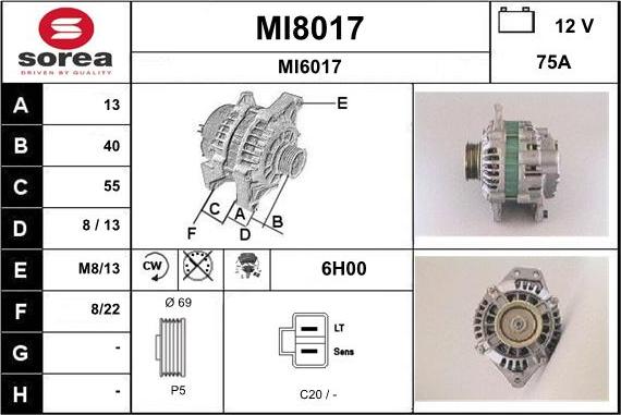 SNRA MI8017 - Ģenerators ps1.lv