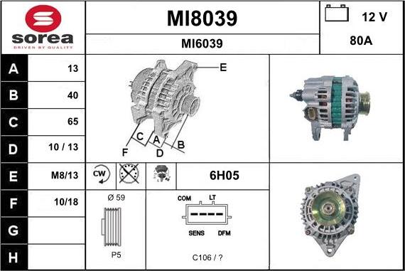 SNRA MI8039 - Ģenerators ps1.lv