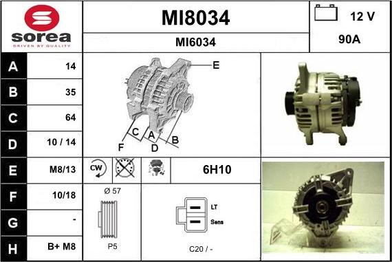 SNRA MI8034 - Ģenerators ps1.lv