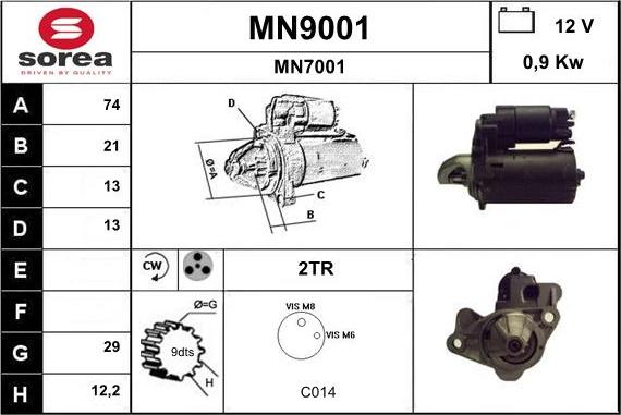 SNRA MN9001 - Starteris ps1.lv