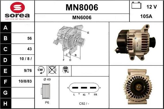 SNRA MN8006 - Ģenerators ps1.lv