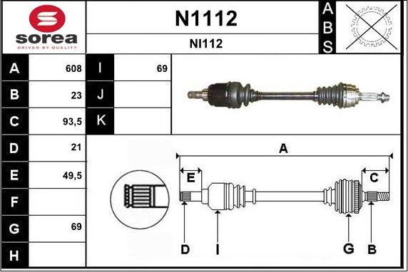 SNRA N1112 - Piedziņas vārpsta ps1.lv