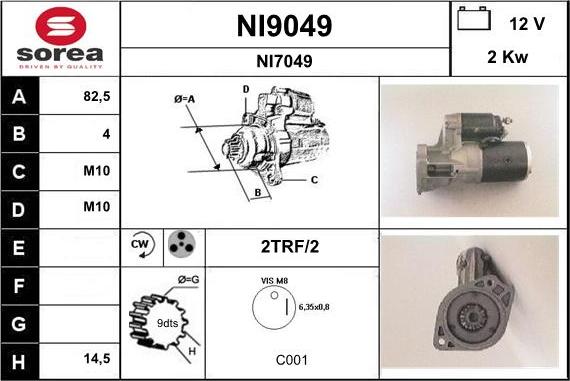 SNRA NI9049 - Starteris ps1.lv