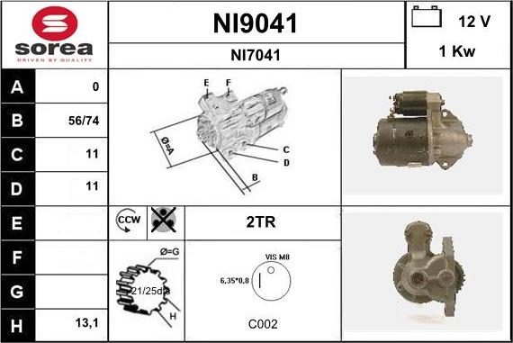 SNRA NI9041 - Starteris ps1.lv