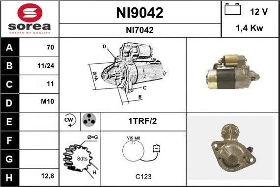 SNRA NI9042 - Starteris ps1.lv