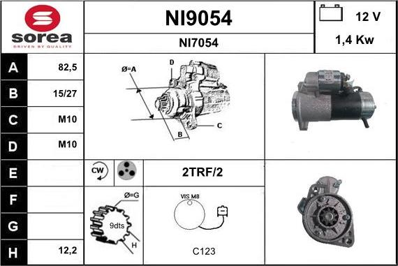 SNRA NI9054 - Starteris ps1.lv