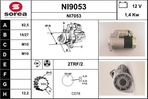 SNRA NI9053 - Starteris ps1.lv