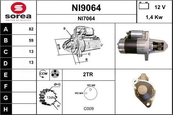 SNRA NI9064 - Starteris ps1.lv