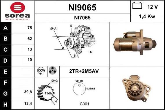 SNRA NI9065 - Starteris ps1.lv