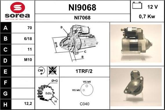 SNRA NI9068 - Starteris ps1.lv