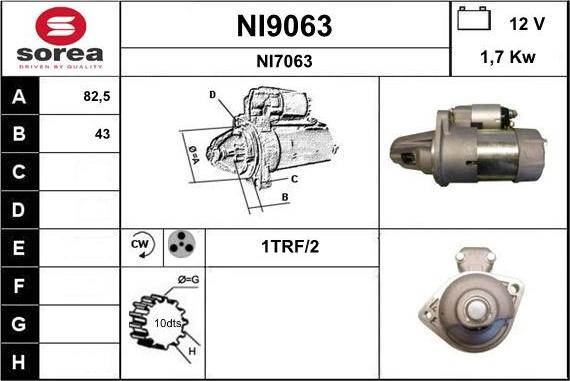 SNRA NI9063 - Starteris ps1.lv