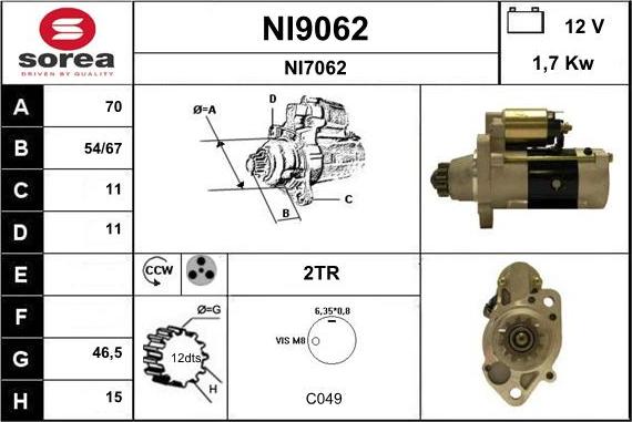 SNRA NI9062 - Starteris ps1.lv