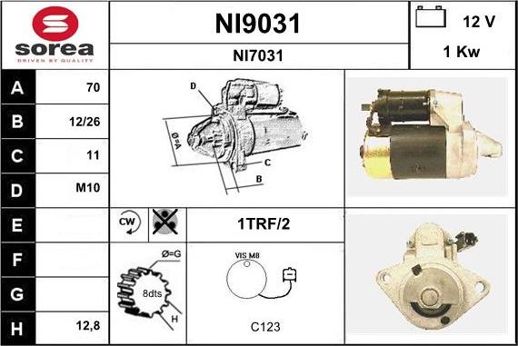 SNRA NI9031 - Starteris ps1.lv