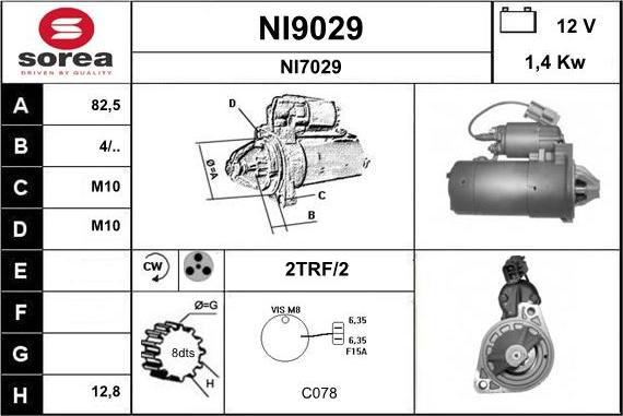 SNRA NI9029 - Starteris ps1.lv