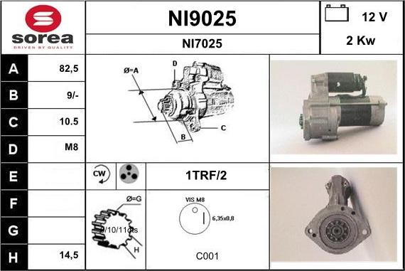 SNRA NI9025 - Starteris ps1.lv