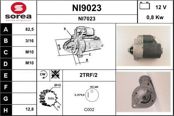 SNRA NI9023 - Starteris ps1.lv