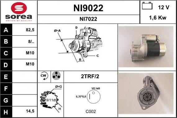 SNRA NI9022 - Starteris ps1.lv