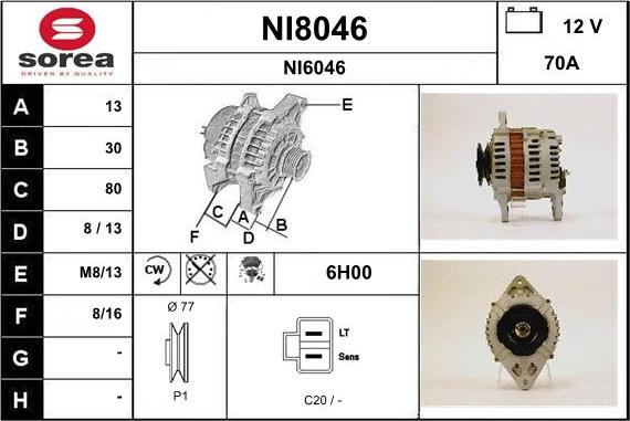 SNRA NI8046 - Ģenerators ps1.lv