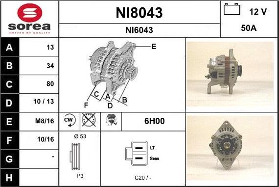 SNRA NI8043 - Ģenerators ps1.lv