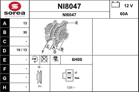 SNRA NI8047 - Ģenerators ps1.lv