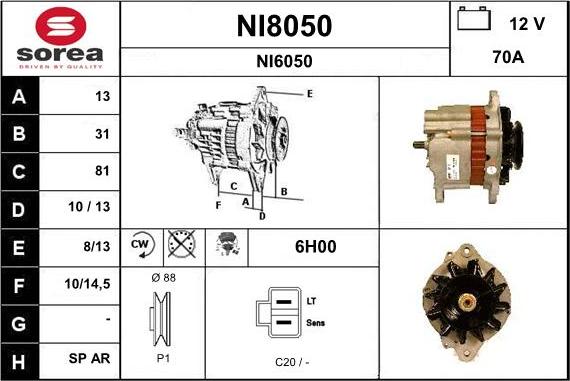 SNRA NI8050 - Ģenerators ps1.lv