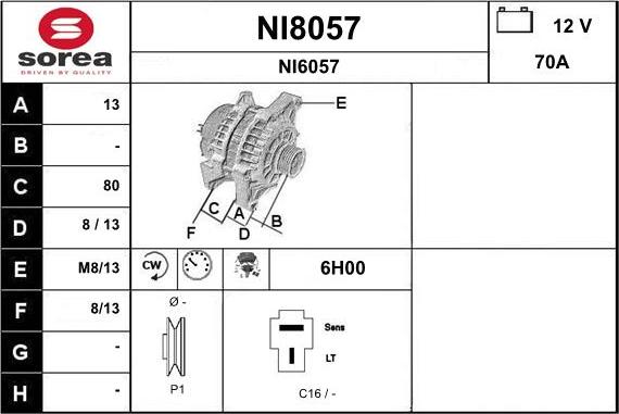 SNRA NI8057 - Ģenerators ps1.lv