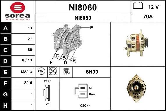 SNRA NI8060 - Ģenerators ps1.lv