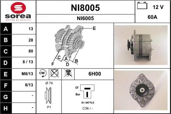 SNRA NI8005 - Ģenerators ps1.lv