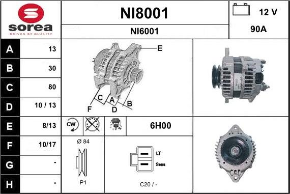 SNRA NI8001 - Ģenerators ps1.lv