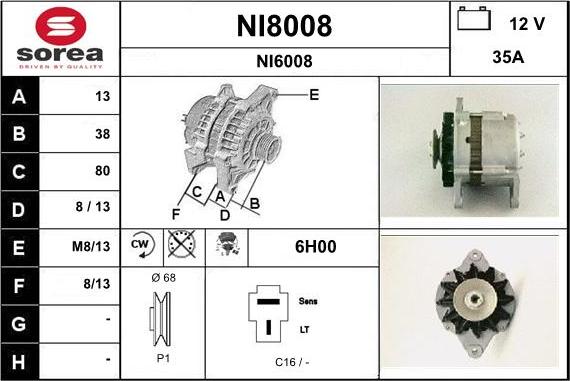 SNRA NI8008 - Ģenerators ps1.lv