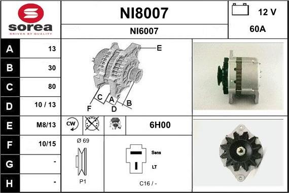 SNRA NI8007 - Ģenerators ps1.lv