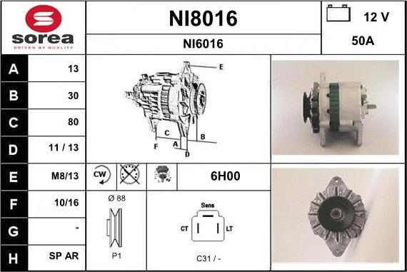 SNRA NI8016 - Ģenerators ps1.lv