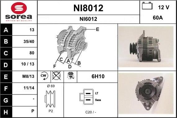 SNRA NI8012 - Ģenerators ps1.lv